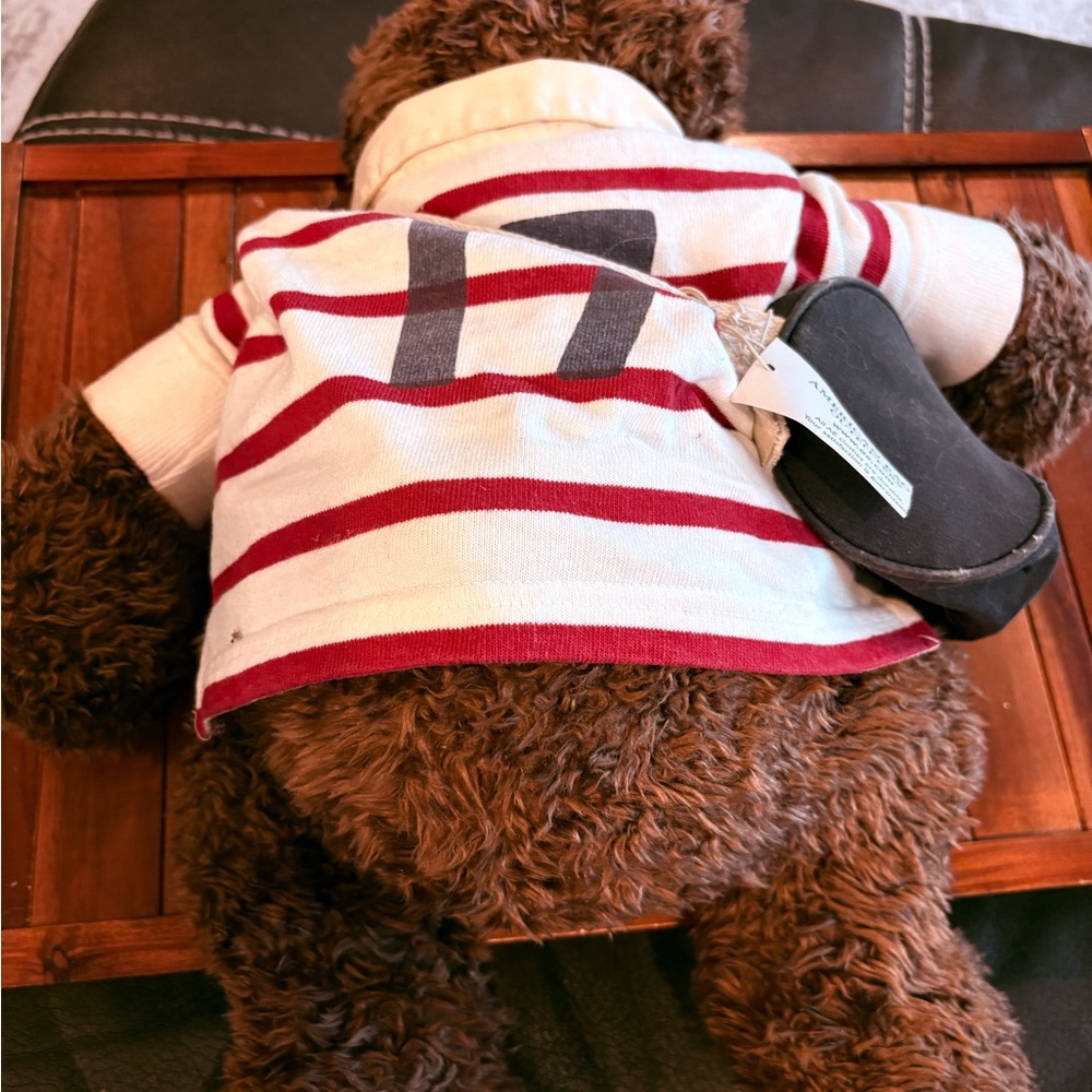 American Eagle Outfitters Rosco the Rugby Bear Plush NWT 18” - Picture 4 of 5